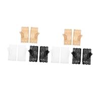 CALLARON 2 Ensembles Gants De Protection Solaire Dentelle De Gants UV pour Conduite Et Activités Extérieures Été Noir 3 Paires*2