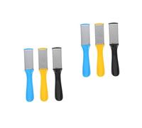 CALLARON 2 Ensembles Meuleuse De Pied De Lit Dissolvant Épurateur De Pied Dur Fissuré Tondeuse Soins Des Pieds Retour Callos De Pied Acier Inoxydable 3 Pièces * 2