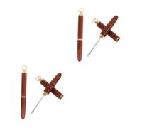 CALLARON 2 Ensembles -oreille Outils De Nettoyage De L'oreille Outils De Nettoyage Du Cérumen Cuillère Suppression Dissolvant De Cérumen Ramasseur Light Brown Laiton 2 Pièces * 2