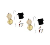 CALLARON 2 Ensembles Pendentif de Cristal pour Chakras Boîte Accessoire de Décoration