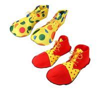 CALLARON 2 paires Chaussures Clown Costume Accessoires Cosplay Adulte pour Fête Halloween Performance Déguisement