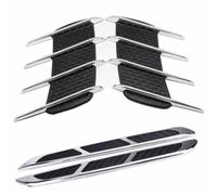 CALLARON 2 Paires D’accessoires pour Capot de Voiture en Abs, Décorations Latérales Requin sans Perçage pour Personnaliser L'entrée D'air du Moteur