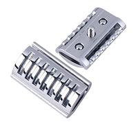 CALLARON 2 Pièces Accessoires De Rasoir à Main Alimentation Rasoir Shavers Pour Les Hommes Fournitures De Rasoir Tête De Rasoir Universelle Rasoir Fournitures Silver