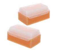 CALLARON 2 Pièces Appareil d'entraînement sensoriel brosse sensorielle pour enfants peigne à cheveux enfant outils sensoriels activités sensorielles éponge Orange