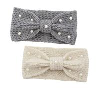 CALLARON 2 Pièces Bandeau Cache-oreilles Pour Filles Bandanas Pour Femmes Bandeau Chaud Bandanas Au Crochet Pour Femmes Tissé Cache-oreilles Tissé Et