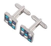 CALLARON 2 Pièces Bouffons De Manchette En Zircon En Diamant Coloré Boutons De Manchette De Costume Formel Clous De Smoking Pour Hommes