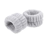 CALLARON 2 Pièces Bracelets-serviettes pour Laver le Visage Flanelle Accessoires de Toilette Bandeau Maquillage Bandeau Sport Bain