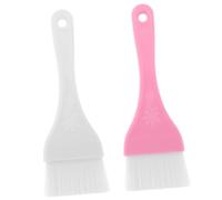 CALLARON 2 pièces Brosse de Corps Large pour Application Uniforme de Masque Facial Brosse Beauté DIY Blanche et Rose pour Soins Peau Complète