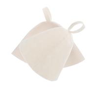 CALLARON 2 Pièces Chapeau de Sauna Feutre de Bonnet Accessoire avec Anneau de Transport pour Naturels Bouclés