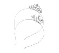 CALLARON 2 pièces Couronne Princesse Cristal pour Fille avec Étincelants Bandeau Tiara Ajustable à Motifs Étoile et Accessoires pour Anniversaire Scène et Occasions Spéciales Lot