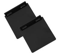 CALLARON 2 Pièces Couvercle de Protection pour Panneau Interrupteur Central Noir en Ps, Design Ultrafin Installation Adhésive, Protection Résistante à L'humidité pour Climatiseur