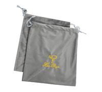 CALLARON 2 Pièces De Rangement Pour Sèche-cheveux Voyage Support De Sèche-cheveux Faire à Main à Cordon En Haut De Toilette Séchoirs Poche En Tissu Grey