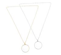 CALLARON 2 Pièces Décoration suspendue de la loupe seniors branché grossissement magnifié actualités collier loupe collier pendentif pour femme Collier de longer en métal Alliage de zinc