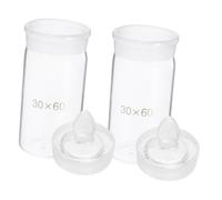 CALLARON 2 Pièces Flash De Pesée De Type Haut Chimie Flacon De Pesée De Laboratoire Expérience Bouteilles De Pesée Expérimentales Équipement Simple Un Verre Transparent