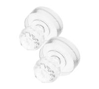 CALLARON 2 Pièces Gadget De Maquillage Outil D'ombre à Paupières De Fard à Paupières Tampon à Poudre Outil De Fard à Joues Bricolage Joint De Pressage De Poudre Transparent Acrylique
