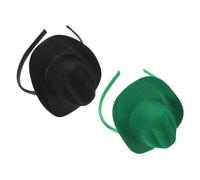CALLARON 2 Pièces Mini Cowboy Hat Headbands Lightweight Hair Accessories For Women And Comfortable Western Style Holiday Headband For Halloween Birthday Carnival