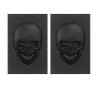 CALLARON 2 Pièces Moule de Coulée en Graphite Forme Crâne Technologie Haute Densité pour Lingots, Démoulage Facile, pour Or et Argenté en Bricolage et Fêtes à Thème