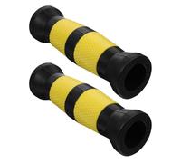 CALLARON 2 Pièces Poignées de Musculation pour Haltères en PVC Noir et Jaune Installation Rapide et Mécanisme de Verrouillage Sécurisé pour Exercices en Salle de Sport