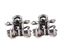 CALLARON 2 Pièces prise en épingle à cheveux agrafe cheveux mini griffe style accessoires bien pince à cheveux pour filles petites pinces à mâchoires pour les cheveux Alliage de zinc