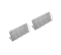 CALLARON 2 Pièces Rack de scisseurs de poussée électrique porte-tondeuse de barbier coupure de cheveux support de tondeuse électrique support de tondeuse à cheveux Silver