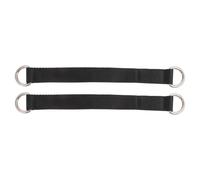 CALLARON 2 Pièces Sangles de Traction pour L'exercice, Sangles Suspendues Multifonctionnelles, Noir, Nylon et Acier Inoxydable, Améliore la Force de Préhension des Bras, Portables, pour