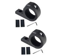 CALLARON 2 Pièces Support de Phare Moto en ABS Noir, Montage Stable | Installation Rapide, Prise Antidérapante, Compatible Tubes Arceau, pour Éclairage Nocturne Moto et Utv