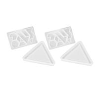 CALLARON 2 Sets Moules en Silicone pour Puzzle Soi-même, Faciles à Nettoyer, pour Artisanat et Production DIY de Puzzles Blancs