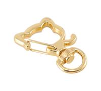 CALLARON 20 Pcs Mousquetons Porte-clés en Métal à Tête de Chat, Alliage de Zinc Unique et Coloré, Accessoires DIY pour Décoration de Bandoulières de Paquet