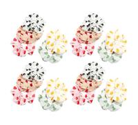 CALLARON 20 Pièces envoyer un cercle pour Clips de cheveux de coeur Accessoires de cheveux corde à cheveux du gros intestin anneau de cheveux du gros intestin chiffon