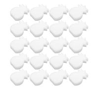 CALLARON 20 Pièces Éponge Flottante Blanche Absorbe Huile et Résidus Cosmétiques pour Piscine Design Poreux Haute Densité Nettoyage Polyvalent sans Équipement, Taille 11x8x1,7 Cm