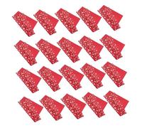 CALLARON 20 Pièces Papier Cadeau de Noël Réversible Flocons Rouge Papier Kraft Épais pour Fêtes et Emballage Cadeaux Hiver