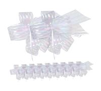 CALLARON 20 Pièces tirer l'arc présent petits paniers pour arc ruban grands nœuds à tirer en organza décor d'arc Noël satin arcs d'emballage arcs pour fil de neige