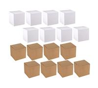 CALLARON 20Pièces Boîte Papier Carrée Lot Rangement Élégantes pour Mariages Noël