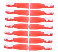 CALLARON 20pièces Brosses à Dents Miniatures Avec Manchon Pour Doigts Accessoires De Nettoyage Pour Prisonniers Pour Voyage Et Hygiène