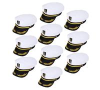 CALLARON 20pièces Chapeau Capitaine Marin Brodé Accessoire Costume Cosplay Fête Thématique Léger Et Pratique pour Soirées à Thème Sailor