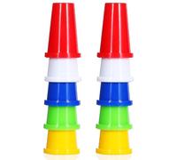 CALLARON 20pièces Protège-doigts Plastique Coloré Double Capuchons pour Couture DIY Accessoires Aiguille Crochet Protection Main pour Quilting et Travaux Manuels