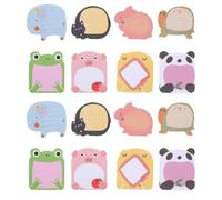 CALLARON 24 Pièces Bloc-notes Autocollant Animaux Adorables, 20 Feuilles | Notes Adhésives de Bureau, Usage Carnet et Réfrigérateur, Planification Calendrier, Lot Décoratif Style Aléatoire