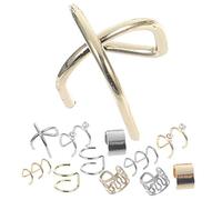 CALLARON 24 Pièces Boucles Oreilles Manchette à Clip Pour Oreille Sans Piercing Styles Variés Pour Femmes Et Hommes