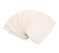 CALLARON 24 Pièces de Copeaux de Bois en Bocal Mason Non Peints de Mason Jar, Plaques en Bois Naturel Beige, Pouvant être Peintes et Écrites, Création de Pendentifs