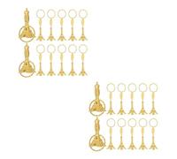 CALLARON 24 Pièces Porte-clés Rétro Avec Pendentif Mini Tour Eiffel, Accessoire Mignon Pour Sac à Main, Femme