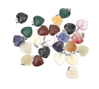 CALLARON 24pièces Coeurs Cristal Naturellement Pierres Décoratives Forme De Cœur Pour Aquarium Jardinage Et Décoration Intérieure