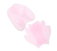 CALLARON 2paires Chaussettes Et De Spa Hydratants Gel Ensemble De Soins Pour Et Infusés Aux Huiles Essentielles Couleur Rose Pour Réparer La Peau Sèche Et Écailleuse