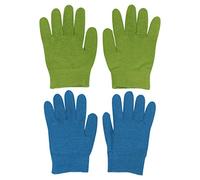 CALLARON 2paires Gants Hydratants Gel Élastiques Pour Mains Vert Bleu Ciel Pour Soin Et Hydratation Des Mains