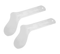 CALLARON 2pcs Gabarits à Chaussettes en Aluminium Argenté pour Transfert par Presse à Chaud et Sublimation, Maintien Plat et Droit, Trou de Rangement Pratique