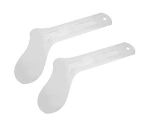 CALLARON 2pcs Gabarits à Chaussettes en Aluminium Argenté pour Transfert par Presse à Chaud et Sublimation, Maintien Plat et Droit, Trou de Rangement Pratique