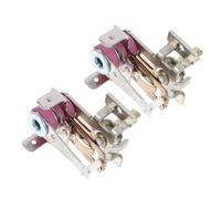 CALLARON 2pcs Régulateur de Température à Haut Rendement pour Radiateur Électrique Protection la Surchauffe, Thermostat Ajustable en Cuivre et Argenté pour Chauffage Couleur Aléatoire