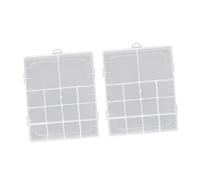 CALLARON 2pièces Boîte Rangement Nail Art Transparente Avec Compartiments Multiples Bac De Rangement Pour Outils De Beauté