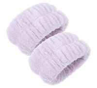 CALLARON 2pièces Bracelet De Lavage Du Visage Lot Pour Spa Souple Et Absorbant Pour Fille Et Yoga Extensible