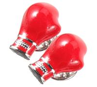 CALLARON 2pièces Broche Boxe Forme De Gants Pour Hommes Insignes Décoratifs Résistants Pour Vêtements Sacs Et Chapeaux Accessoire Créatif