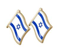 CALLARON 2pièces Broche Drapeau Israélien Badge Décoratif Pour Vêtements Chapeaux Sacs De Épinglettes Drapeau National